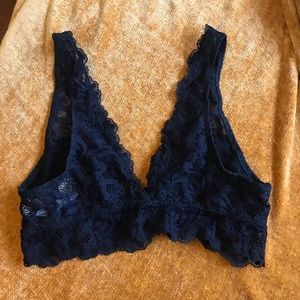 Black lace bralette